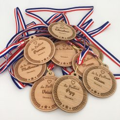 Médaille bois personnalisable