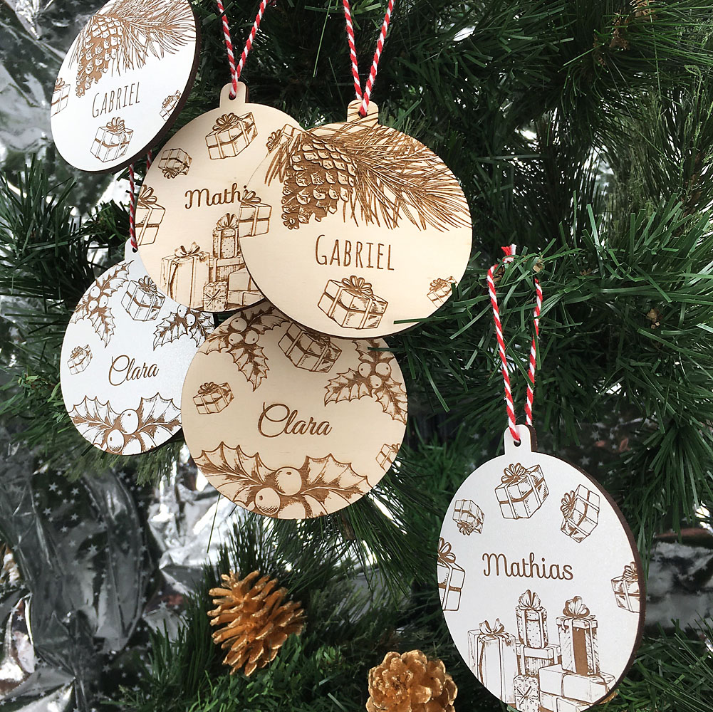 décoration de noël personnalisée cadeaux ensemble