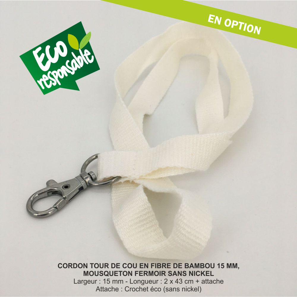 tour de cou en fibre de bambou