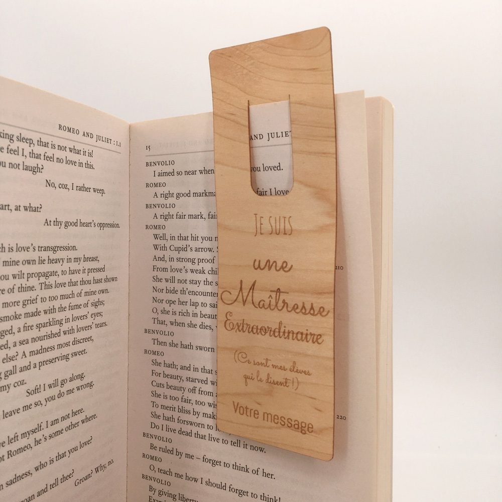 marque page maitresse extraordinaire