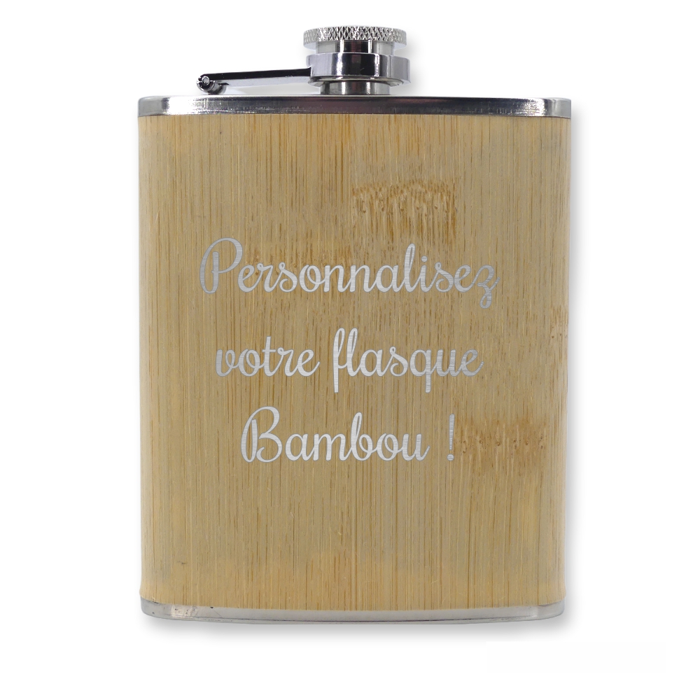 Flasque bambou à personnaliser