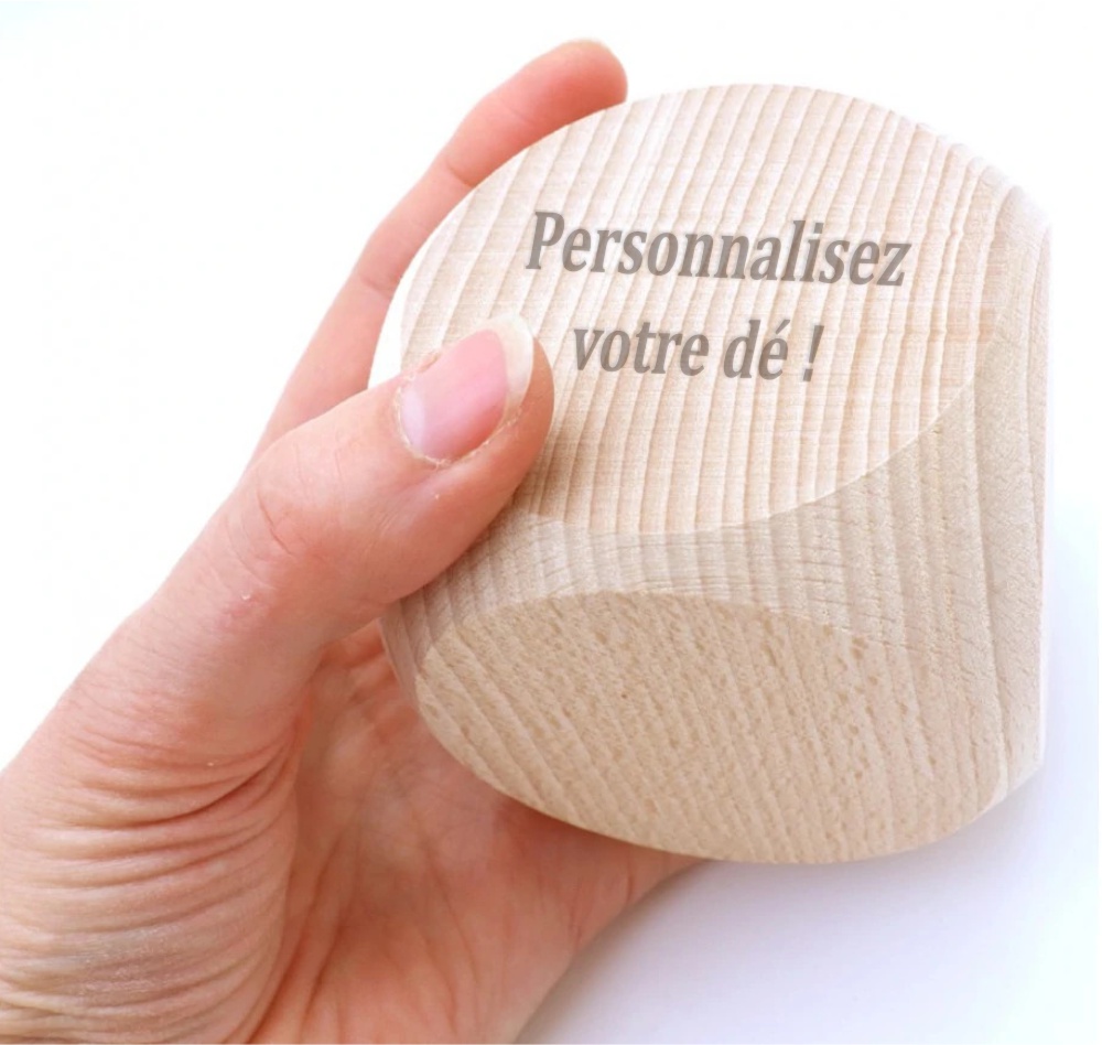 dé en bois personnalisé naissance signes astrologiques